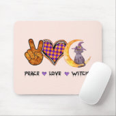Vrede, liefde, heks muismat (Met muis)