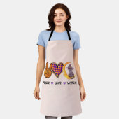 Vrede, liefde, heks schort (Gedragen)