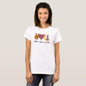 Vrede, liefde, heks t-shirt (Voorkant volledig)