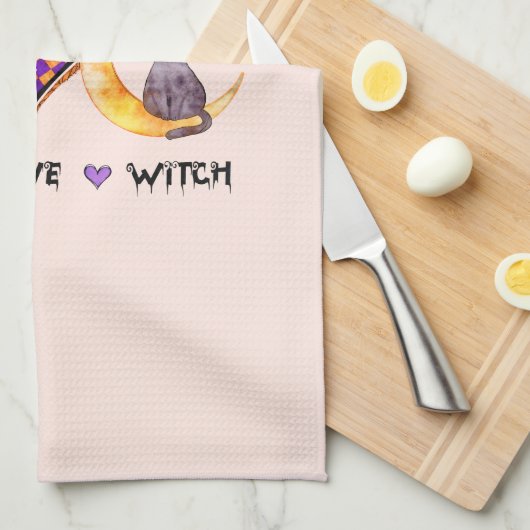 Vrede, liefde, heks theedoek (Quarter Fold)