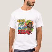Vrede Liefde & Hele Lotta Reggae T-shirt (Voorkant)