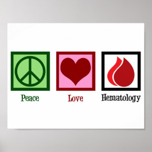 Vrede Liefde Hematologie Poster