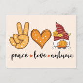 Vrede Liefde Herfst Ansichtkaart Briefkaart (Voorkant)