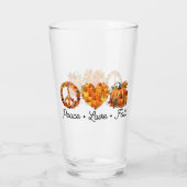 Vrede, liefde, Herfst – Gezellige herfstvibes met Glas (Achterkant)