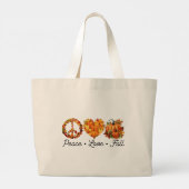 Vrede, liefde, Herfst – Gezellige herfstvibes met Grote Tote Bag (Achterkant)