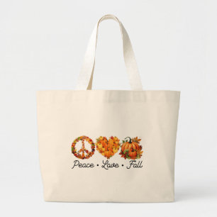 Vrede, liefde, Herfst – Gezellige herfstvibes met  Grote Tote Bag