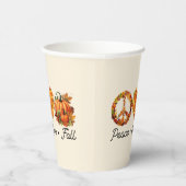 Vrede, liefde, Herfst – Gezellige herfstvibes met  Papieren Bekers (Rechts)