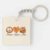 Vrede, liefde, Herfst – Gezellige herfstvibes met Sleutelhanger (Achterkant)
