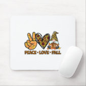 Vrede Liefde Herfst Leuk Gnome Herfst Lover Pompoe Muismat (Met muis)