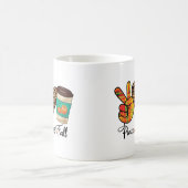 Vrede, Liefde, Herfst Luipaard Pumpkin Spice Latte Koffiemok (Center)