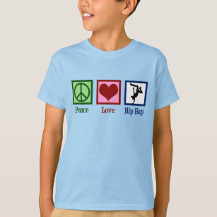 Vrede Liefde Hip Hop Kinder T-shirt