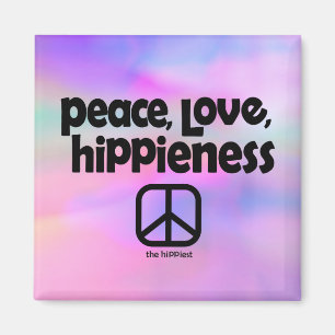 Vrede, liefde, HiPieness Tie Dye Magnet