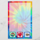 Vrede, liefde, hippos briefpapier (Voorkant)