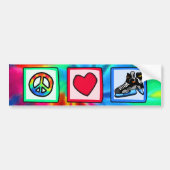 Vrede, liefde, Hockey Bumpersticker (Voorkant)