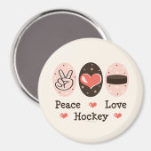 Vrede Liefde Hockey Magnet (Voorkant / Achterkant)