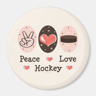 Vrede Liefde Hockey Magnet