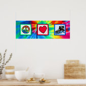 Vrede, liefde, Hockey Poster (Keuken)