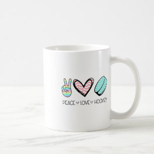 Vrede Liefde Hockey Schattig Ontwerp Voor Vrouwen Koffiemok