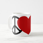 Vrede-Liefde-Hoef Koffiemok (Voorkant links)