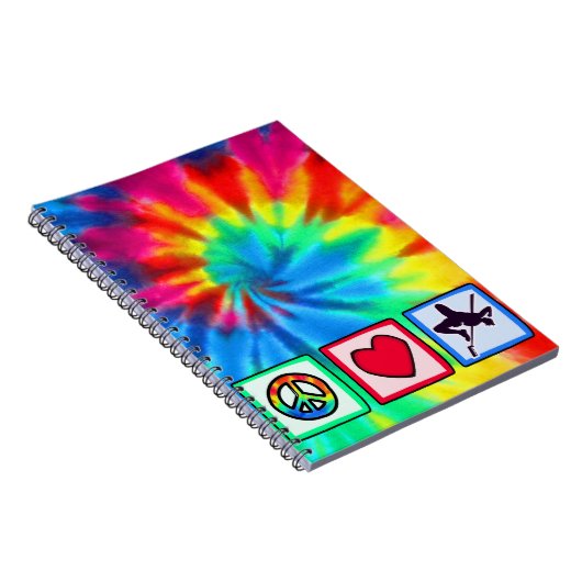 Vrede, liefde, hoge sprint notitieboek (Rechterzijde)