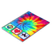 Vrede, liefde, hoge sprint notitieboek (Linkerzijde)