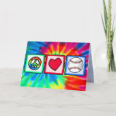 Vrede, Liefde, Honkbal Kaart (Voorkant)
