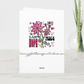 Vrede Liefde Hoop en Bloemen Kaart (Achterkant)