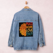 VREDE LIEFDE HOOP GELIJKHEID DENIM JACKET (Hangar)
