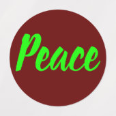 VREDE, LIEFDE, HOOP, JESUS, GELOOF LABELS (Design 1)