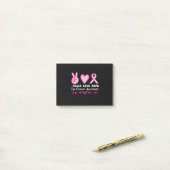 Vrede Liefde Hoop Oog Borstkanker Bewustzijn Post-it® Notes (Op bureau)