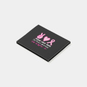 Vrede Liefde Hoop Oog Borstkanker Bewustzijn Post-it® Notes (Schuin)