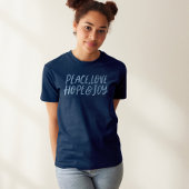 Vrede liefde hoop vreugde blauwe vakantie Tri-Blend shirt