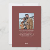 Vrede liefde hoop vreugde rode twee foto kerst feestdagenkaart (Achterkant)