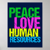 Vrede Liefde Human Resources Poster (Voorkant)