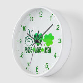 Vrede Liefde Iers St. Patrick's Dag Ontwerp-66677 (Hoek)