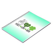 Vrede Liefde Iers St. Patrick's Dag Ontwerp-66677 Notitieboek (Linkerzijde)