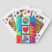 Vrede, liefde, ijs Schaats Pokerkaarten (Achterkant)