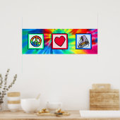 Vrede, liefde, ijs Schaats Poster (Keuken)