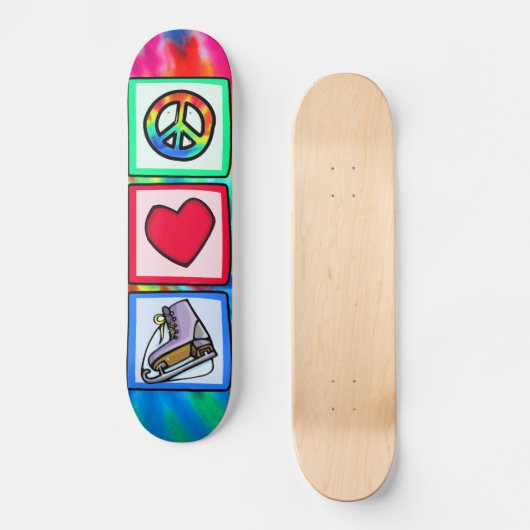 Vrede, liefde, ijs Schaats Skateboard (Voorkant)