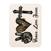 Vrede, Liefde, Jezus Magneet (Verticaal)