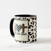 Vrede liefde Jezus Mok (Voorkant links)