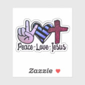 Vrede liefde Jezus Sticker (Vel)
