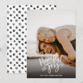 Vrede Liefde Joy | Feestdagen Verticale foto Kerst Feestdagenkaart (Voorkant / Achterkant)