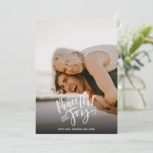 Vrede Liefde Joy | Feestdagen Verticale foto Kerst Feestdagenkaart (Staand voorkant)