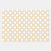 Vrede, liefde, Joy Gold en White kerstwrapping Inpakpapier Vel (Voorkant 3)