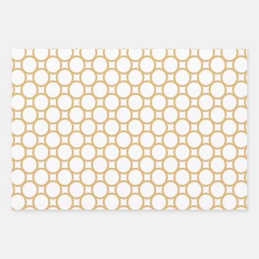 Vrede, liefde, Joy Gold en White kerstwrapping Inpakpapier Vel (Voorkant 3)