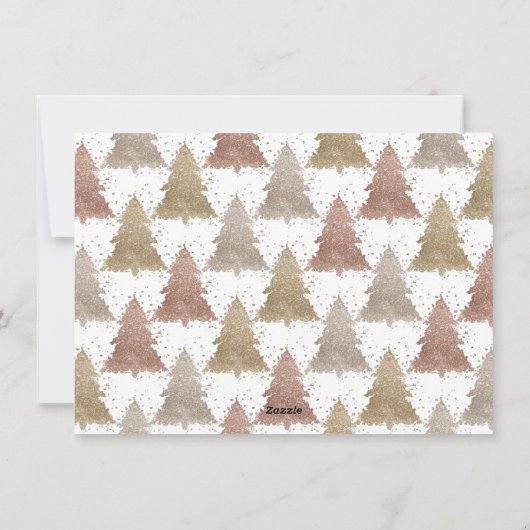 Vrede Liefde Joy | Goud Moderne minimalistische fo Feestdagenkaart (Achterkant)