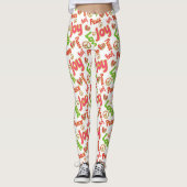Vrede Liefde Joy Hippie Boho Retro Kerstvakantie Leggings (Voorkant)