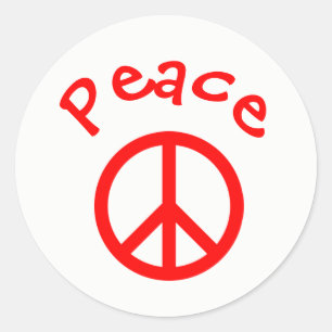 Vrede, liefde, Joy Peace Sign - Circle Sticker