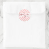 Vrede Liefde Joy | Scriptvakantieenvelopzegel Ronde Sticker (Tas)